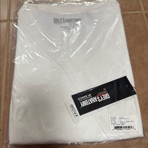 Grey's Anatomy Women's White Scrub Top